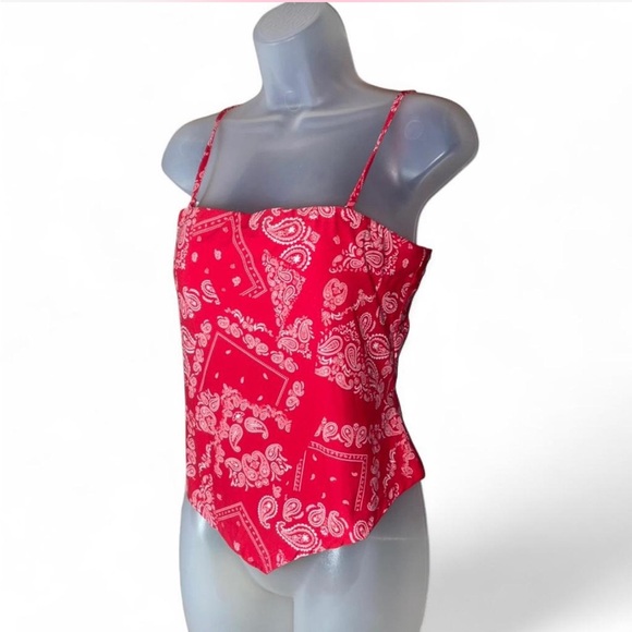 NoBo Bandanna Paisley Cami Bra Tank Top - Picture 4 of 10